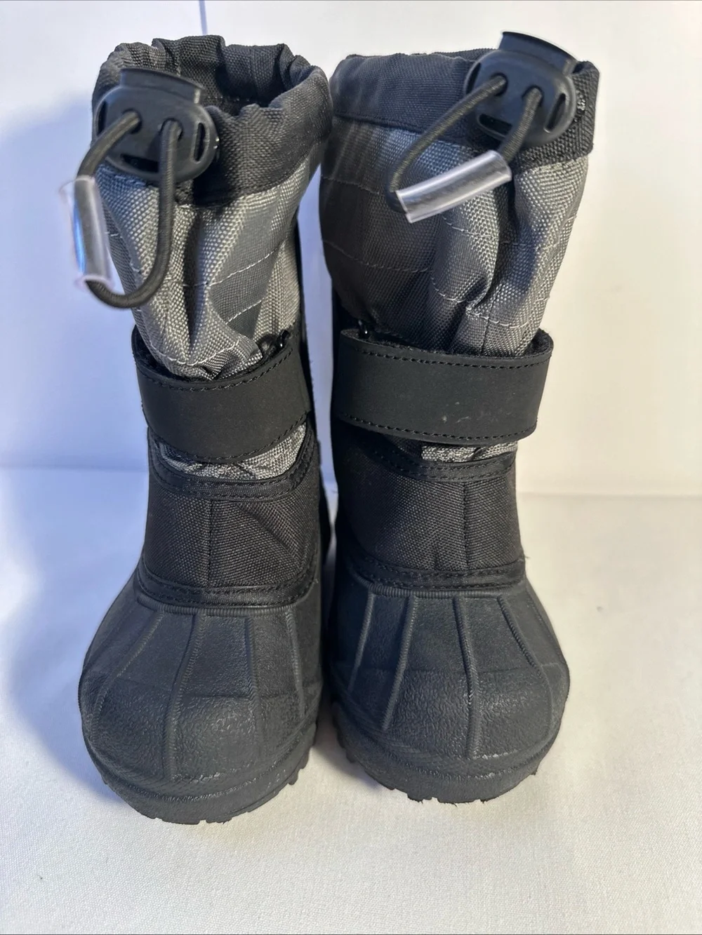 Columbia Kids Black and Gray Snow Boots